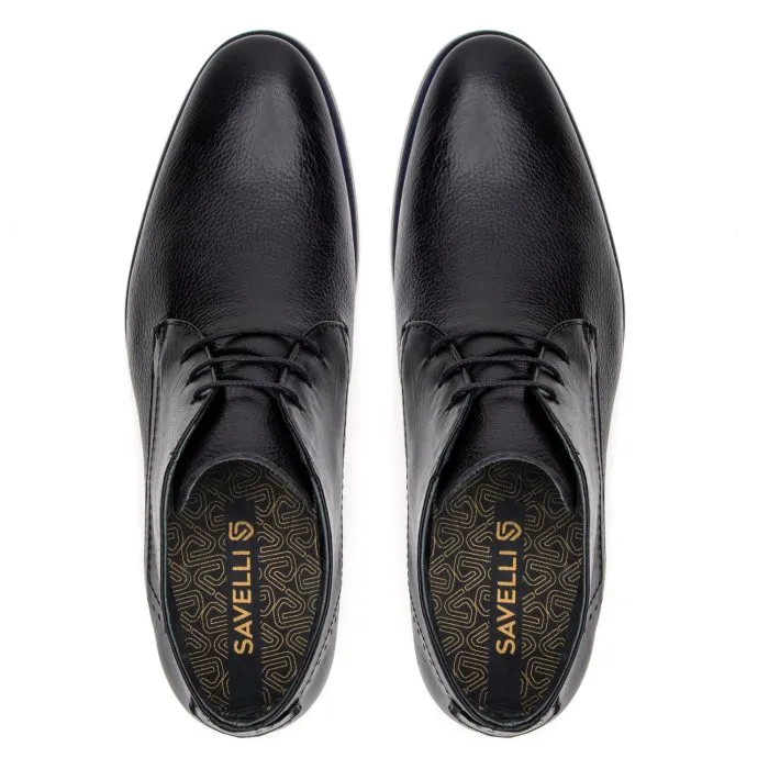 Savelli Boots Series | Casual Premium Laced High Cut Black Shoes - Image 2