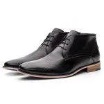Savelli Boots Series | Casual Premium Laced High Cut Black Shoes