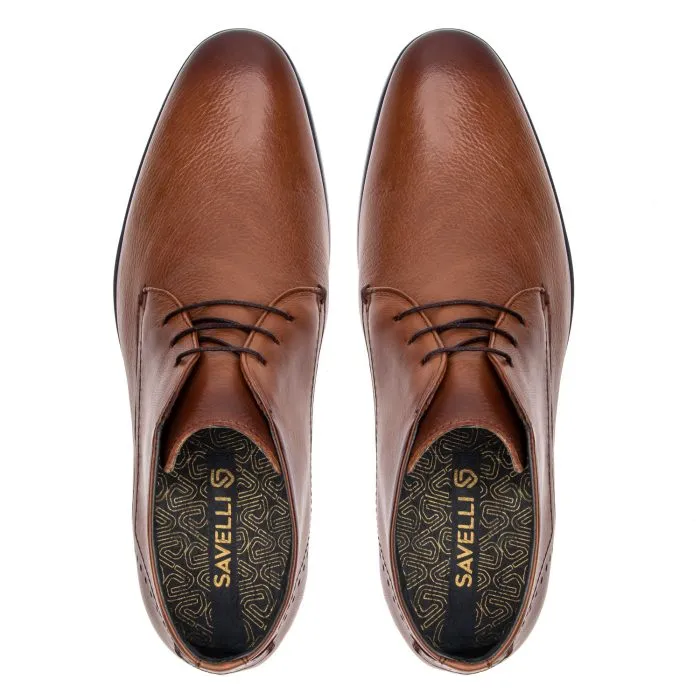 Savelli Boots Series | Casual Premium Laced High Cut Bronze Shoes - Image 2