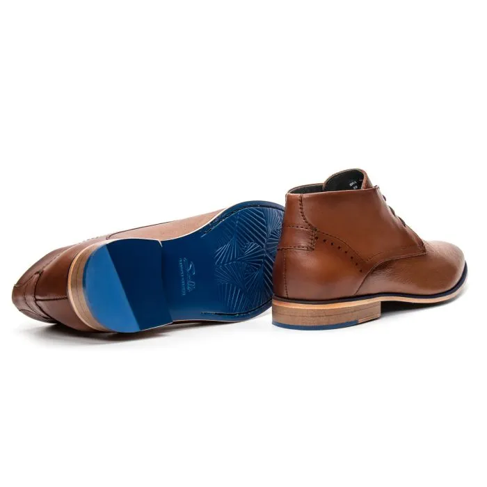 Savelli Boots Series | Casual Premium Laced High Cut Bronze Shoes - Image 3