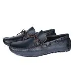 Savelli Casual Series | Comfort Laced Latego Natural Leather Elba Blue Moccasin