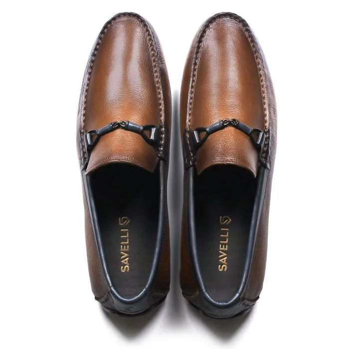 Savelli Casual Series | Mallorca Buckled Strap Latego Bronze & Elba Blue Moccasin - Image 2