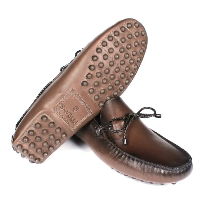 Savelli Casual Series | Taurus Laced Latego Smooth Grey Moccasin - Image 3