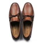 Savelli Casual Series | Taurus Laced Latego Smooth Brown Moccasin - Image 2