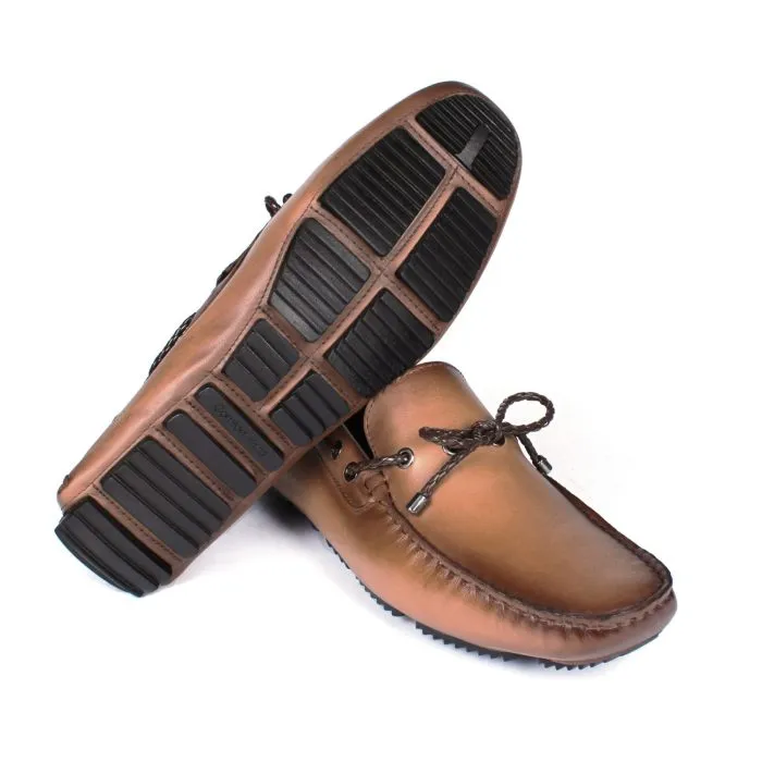 Savelli Casual Series | Comfort Laced Smooth Latego Leather Tan Moccasin - Image 3