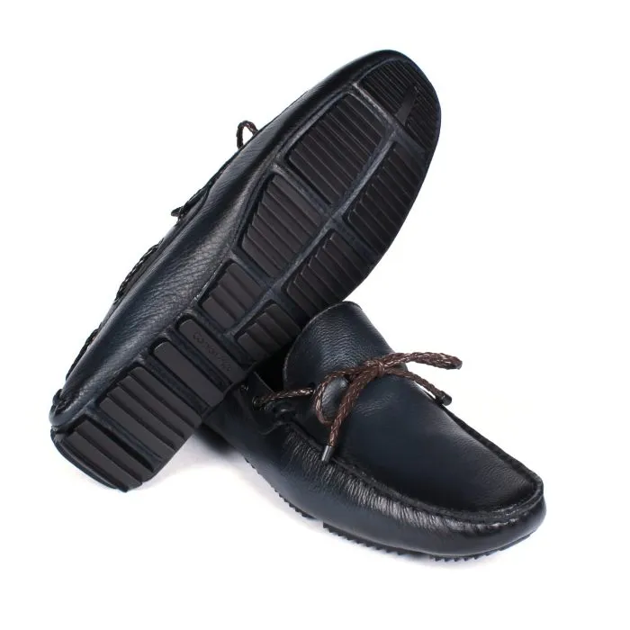 Savelli Casual Series | Comfort Laced Latego Natural Leather Elba Blue Moccasin - Image 3