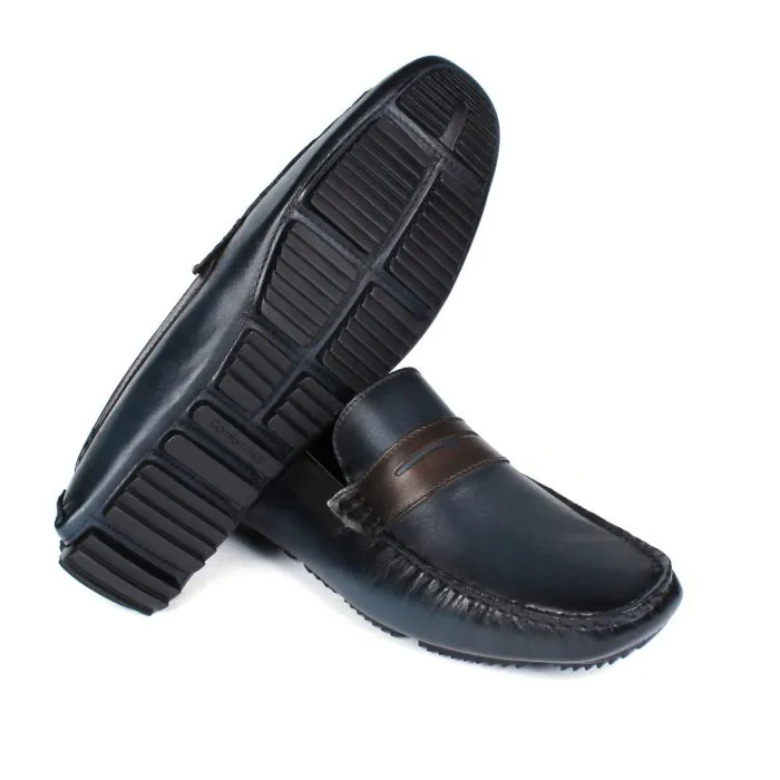 Savelli Casual Series | Comfort Strapped Latego Elba Blue & Coffee Moccasin - Image 3