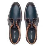 Savelli Formal Series | Vulcano Laced Dual Colour Latego Croco Italiano Elba Blue Havana Shoes - Image 2