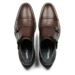 Savelli Formal Series | Vulcano Double Monk Strap Latego Coffee Shoes - Image 2