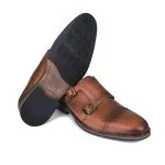 Savelli Formal Series | Vulcano Double Monk Strap Latego Brown Shoes - Image 3