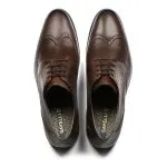 Savelli Formal Series | Casual Premium Laced Brogue Wingtip Coffee Shoes - Image 2