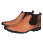 Savelli Boots Series | Casual Premium Slip-on Latego Tan High Cut Shoes