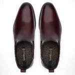 Savelli Boots Series | Casual Premium Slip-on Latego Wine High Cut Shoes - Image 2