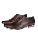 Savelli Formal Series | Casual Premium Laced Latego Quarter Brogue Coffee Shoes
