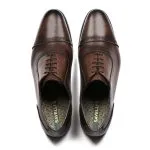 Savelli Formal Series | Casual Premium Laced Latego Quarter Brogue Coffee Shoes - Image 2