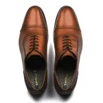Savelli Formal Series | Casual Premium Laced Latego Quarter Brogue Brown Shoes - Image 2
