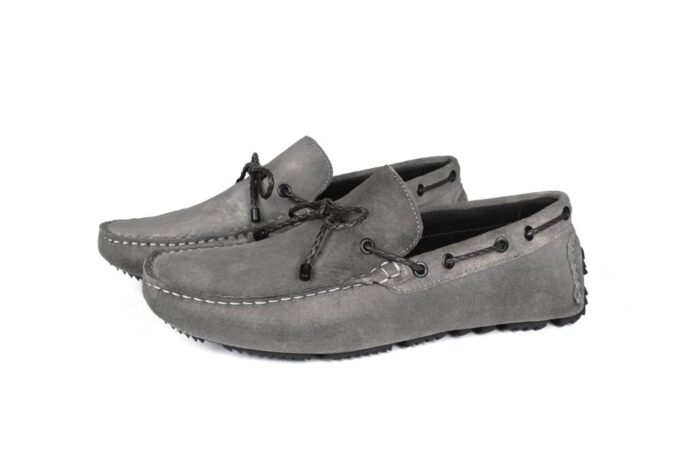 Savelli Men Casual Series Comfort Laced Suede Croche Moccasin