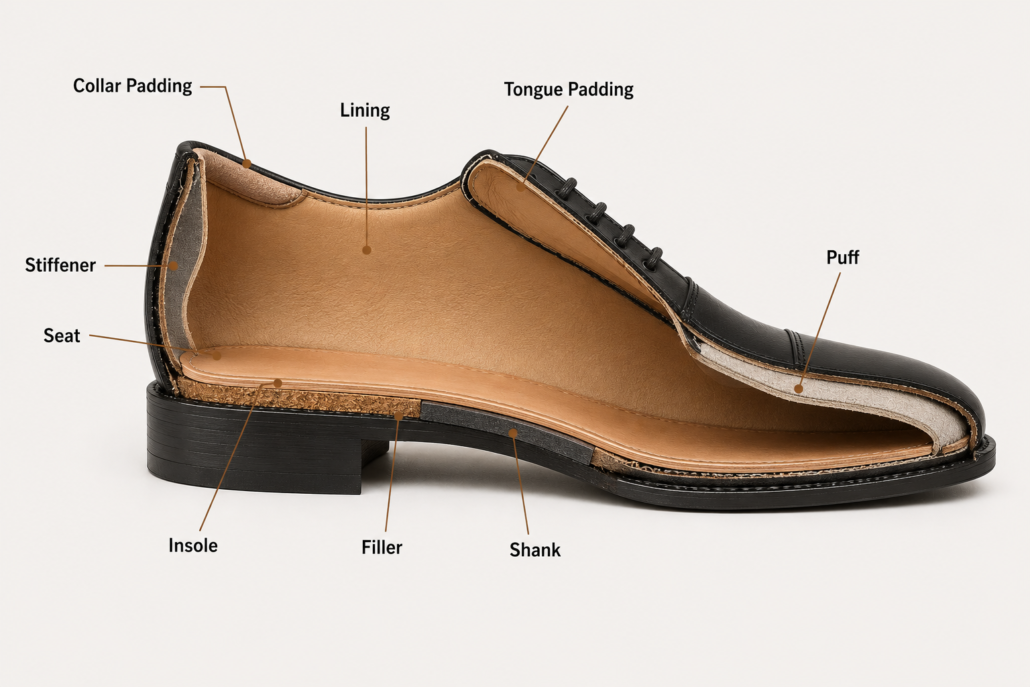 internal parts of a shoe