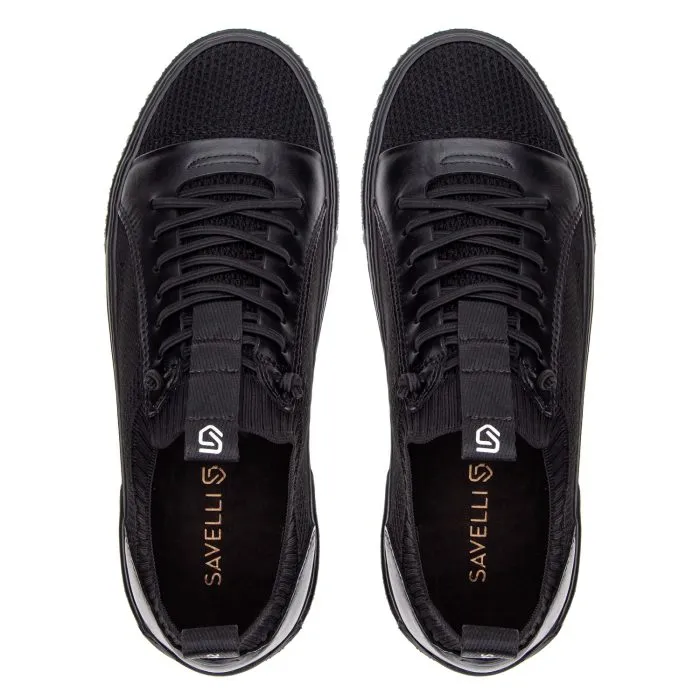 Savelli Casual Series | Floripa Knit Latego Black Sneakers - Image 2