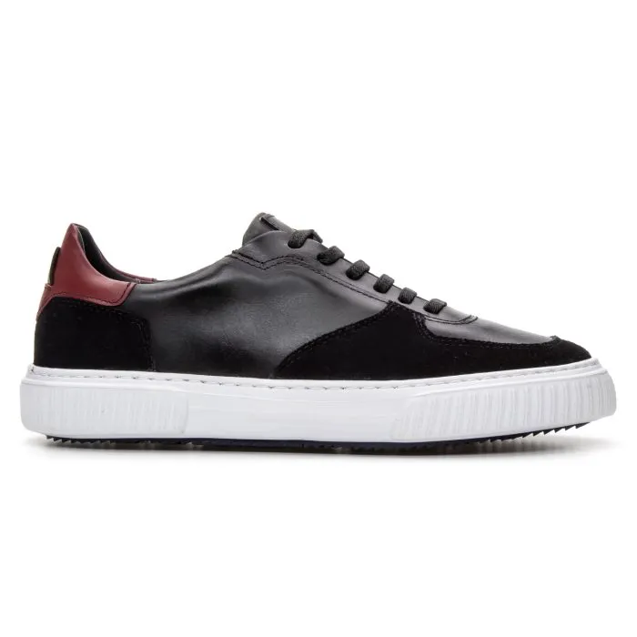 Savelli Casual Series | Floripa Latego Suede Black Burgundy Sneakers - Image 4