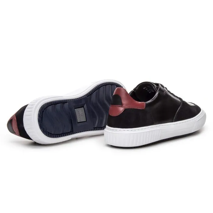 Savelli Casual Series | Floripa Latego Suede Black Burgundy Sneakers - Image 3