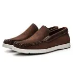 Savelli Boat Shoes | Deck Nobuck Brown