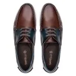 Savelli Boat Shoes | Deck Latego Brown Elba Blue - Image 2