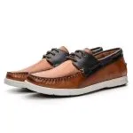 Savelli Boat Shoes | Deck Latego Havana Marine Blue