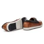 Savelli Boat Shoes | Deck Latego Havana Marine Blue - Image 3