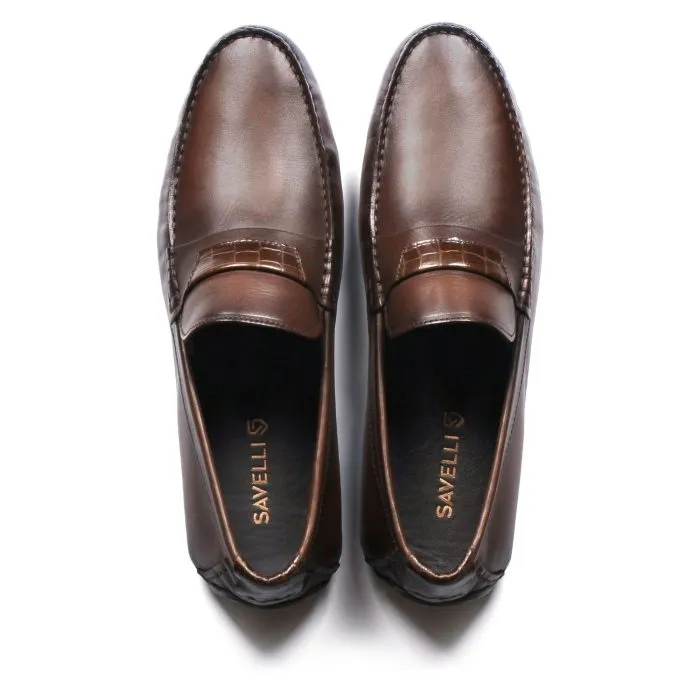 Savelli Casual Series | Mallorca Italiano Strap Latego Coffee Moccasin - Image 2