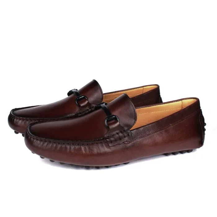 Savelli Casual Series | Taurus Buckled Latego Smooth Pinion Moccasin - Image 4