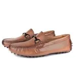 Savelli Casual Series | Taurus Buckled Latego Smooth Tan Moccasin