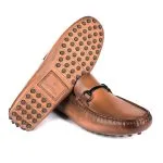 Savelli Casual Series | Taurus Buckled Latego Smooth Tan Moccasin - Image 3