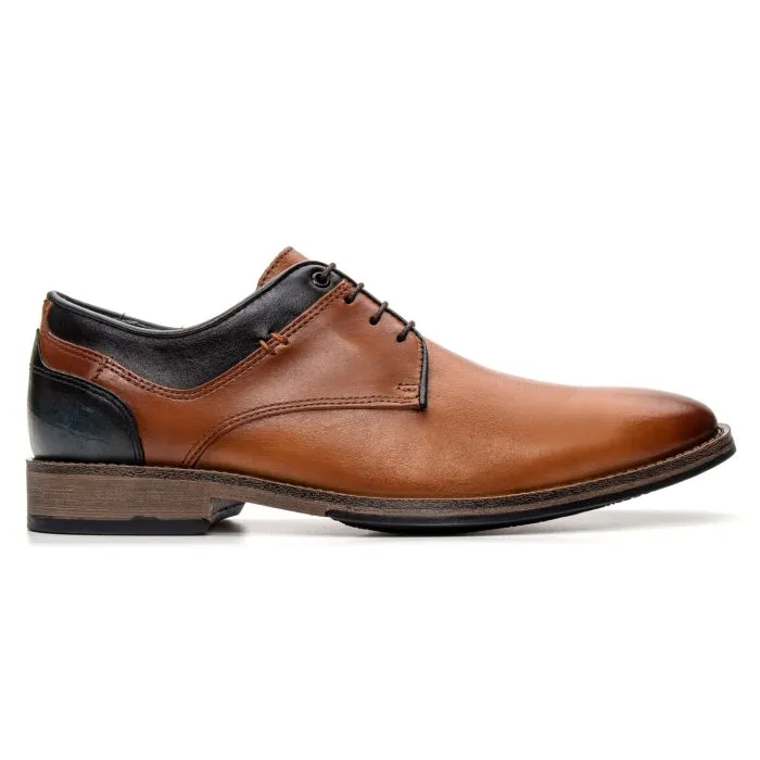 Savelli Formal Series | Vulcano Laced Dual Colour Latego Croco Italiano Havana Marine Shoes - Image 3