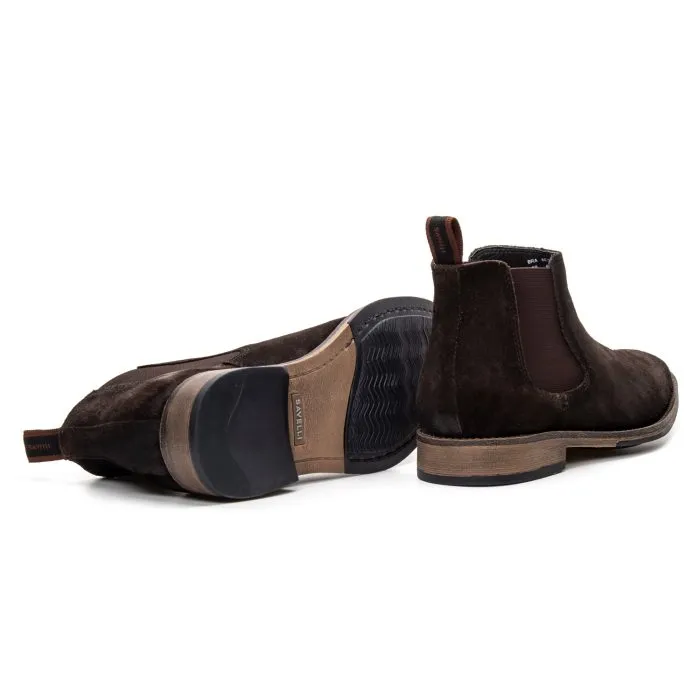 Savelli Boots Series | Vulcano Suede Brown Chelsea Boots - Image 3