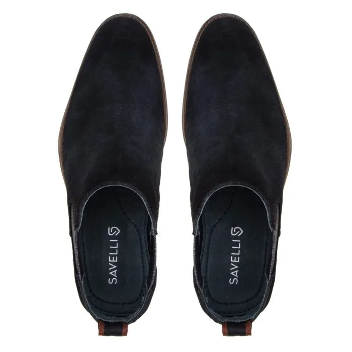 Savelli Boots Series | Vulcano Suede Marine Chelsea Boots - Image 2