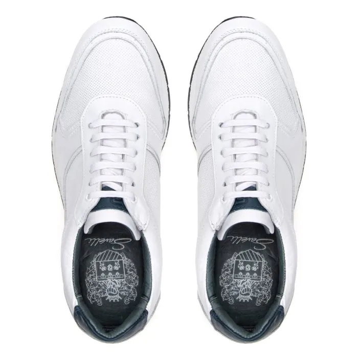 Savelli Casual Series | Sparta Napa Diamate Latego White Sneakers - Image 2