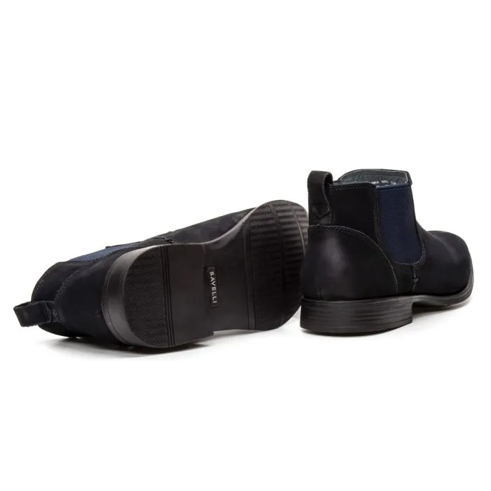 Savelli Boots Series | Casual Premium Nobuck Marine Chelsea Boots - Image 3
