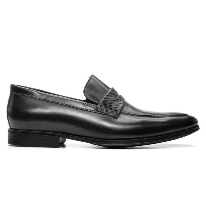 Savelli Formal Series | Dublin Latego Diamente Black Penny Loafers - Image 4