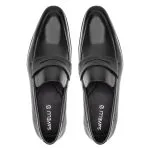 Savelli Formal Series | Dublin Latego Diamente Black Penny Loafers - Image 2