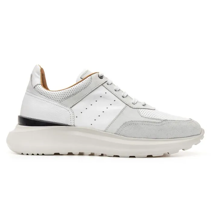 Savelli Casual Series | Berlim Napa Suede White Low Cut Trainers - Image 4