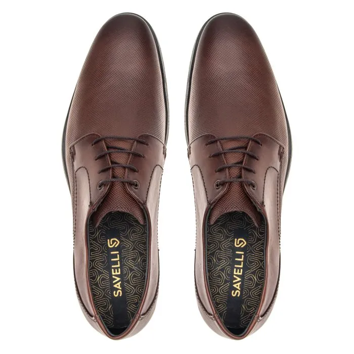 Savelli Formal Series | Casual Premium Latego Diamente Pinhao Dotted Leather Shoes - Image 2