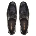 Savelli Casual Series | Comfort Latego Trisse Woven Black Moccassins - Image 2