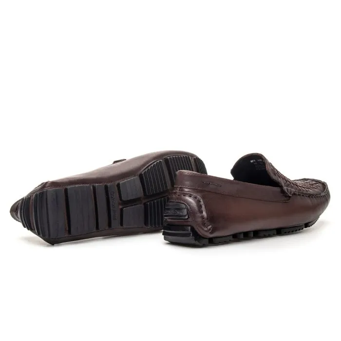 Savelli Casual Series | Comfort Latego Trisse Woven Coffee Moccassins - Image 3