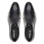 Savelli Formal Series | Dublin Mestico Black Laced Toecap Shoes - Image 2
