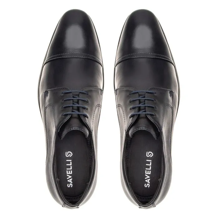 Savelli Formal Series | Dublin Mestico Black Laced Toecap Shoes - Image 2
