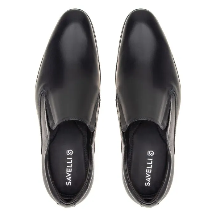 Savelli Formal Series | Dublin Mestico Black Slip On Dress Shoes - Image 2