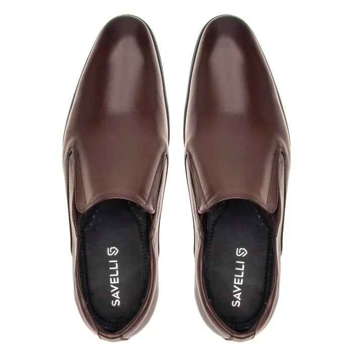 Savelli Formal Series | Dublin Mestico Coffee Slip On Dress Shoes - Image 2