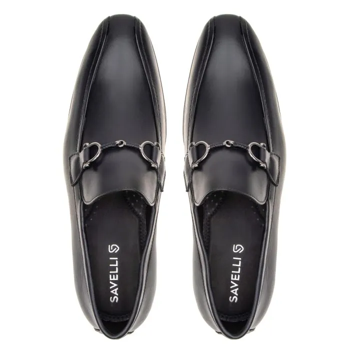Savelli Formal Series | Dublin Latego Dark Blue Snaffle Trim Loafers - Image 2