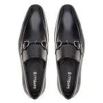 Savelli Formal Series | Dublin Napa Vicenza Black Snaffle Trim Loafers - Image 2